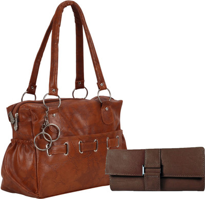 Lady bar Shoulder Bag(Brown)