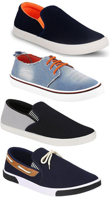 Chevit Men's QUAD Pack of 4 Casual Sneakers Shoes (Sports Shoes & Loafers) Casuals For Men(Multicolor
Chevit Men's QUAD Pack of 4 Casual Sneakers Shoes (Sports Shoes & Loafers) Casuals For Men(Multicolor