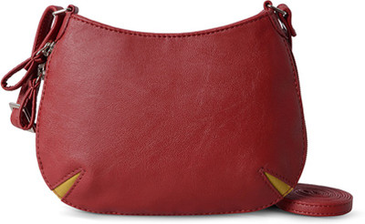 Baggit Women Casual Red PU Sling Bag