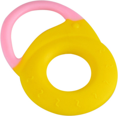 Instabuyz Soft Baby Lock Shape Teether(Yellow)