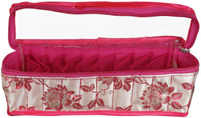 SuiDhaga Jama Pink Zippered Designer Bangle & Box Kada Box Organiser For 12 pairs Vanity Box(Fuschia)
SuiDhaga Jama Pink Zippered Designer Bangle & Box Kada Box Organiser For 12 pairs Vanity Box(Fuschia)