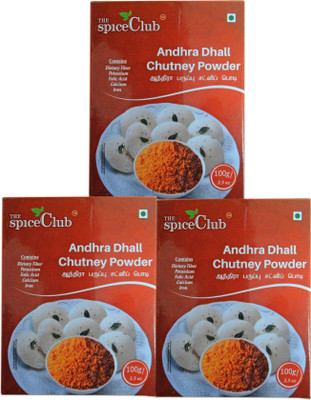 The Spice Club Andhra Dhall Chutney Powder 100 g (Pack of 3) 300 g(Pack of 3)
The Spice Club Andhra Dhall Chutney Powder 100 g (Pack of 3) 300 g(Pack of 3)