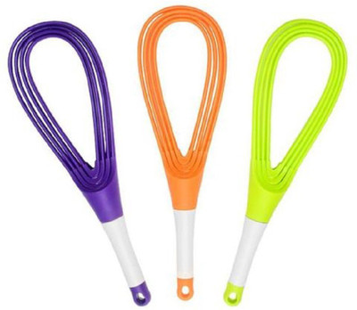 Bruzone Whisk Rotable C21 Plastic Balloon Whisk(Pack of 3)