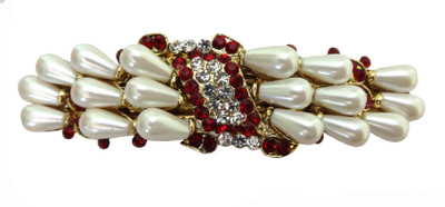 Shreya Collection Red & Cream Colour Hair Barrette Clutcher Clip Alligator Buckle with Faux Pearl - 10007.3 Hair Clip(Multicolor)
Shreya Collection Red & Cream Colour Hair Barrette Clutcher Clip Alligator Buckle with Faux Pearl - 10007.3 Hair Clip(Multicolor)