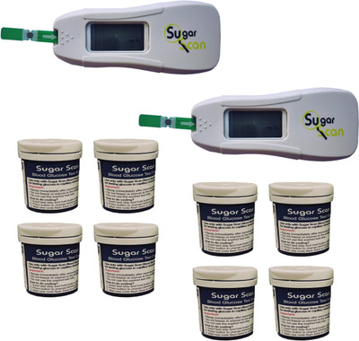 Sugar scan Thyrocare Glucometer and Glucostrips Health Care Appliance Combo