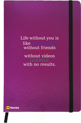 Hamee A5 Notebook(Friendship Day Special Friends Theme Designer Printed Black Leather A5 Notebook - 200 pages, A5 size Social Friends, Purple)
Hamee A5 Notebook(Friendship Day Special Friends Theme Designer Printed Black Leather A5 Notebook - 200 pages, A5 size Social Friends, Purple)