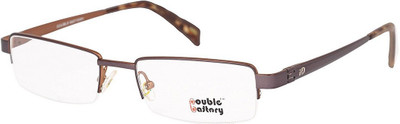 DOUBLE BATTERY Half Rim Rectangle Frame(52 mm