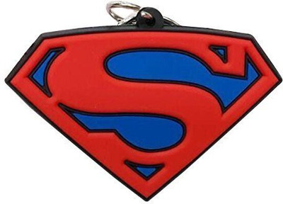 Skywalk Dc Comics Superman Rubber Keychain High Quality Super Man Logo Keychain Key Chain