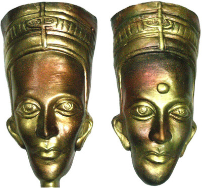 Rasoh village hand artz terracotta egyptian adibasi couple wall hanging decorative masks Decorative Showpiece - 28 cm(Terracotta, Multicolor) 
Rasoh village hand artz terracotta egyptian adibasi couple wall hanging decorative masks Decorative Showpiece - 28 cm(Terracotta, Multicolor)