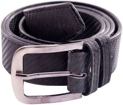 LAER Men & Women Casual Black Synthetic Belt