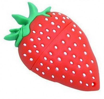 Microware Strawberry Shape 8 GB Pen Drive(Red)