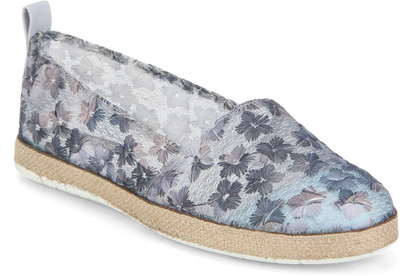 Bootico and Co. Floral Espadrilles Espadrilles For Women(Grey, Black