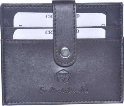 ANSSS Men Brown Artificial Leather Card Holder(5 Card Slots)