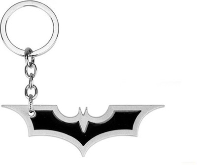 Optimus Traders Movie Batman Dawn of Justice Dark Knight wings slim logo 3d Metal Key Chain(Silver)
