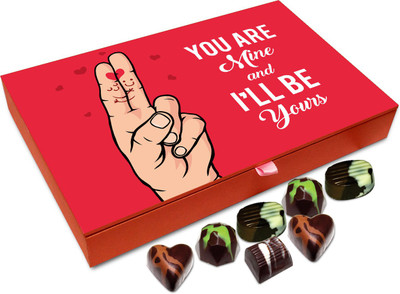 Chocholik Gift Box - You Are Mine And I'll Be Yours Chocolate Box - 12pc Truffles(144 g)
Chocholik Gift Box - You Are Mine And I'll Be Yours Chocolate Box - 12pc Truffles(144 g)
