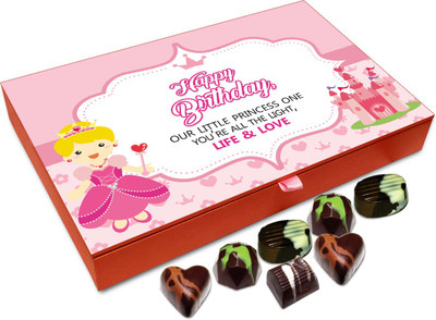 Chocholik Gift Box - Happy Birthday Little Princess Chocolate Box - 12pc Truffles(144 g)
Chocholik Gift Box - Happy Birthday Little Princess Chocolate Box - 12pc Truffles(144 g)