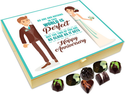 Chocholik Gift Box - Happy Anniversary Dear Wife Chocolate Box - 20pc Truffles(240 g)
Chocholik Gift Box - Happy Anniversary Dear Wife Chocolate Box - 20pc Truffles(240 g)