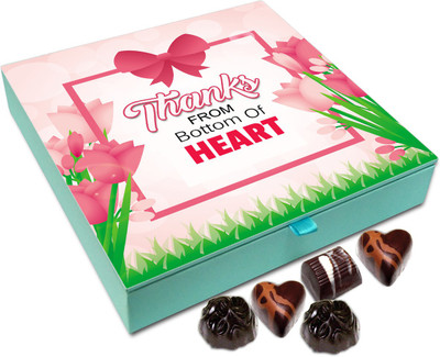 Chocholik Gift Box - Thanks From Bottom Of My Heart Chocolate Box - 9pc Truffles(108 g)
Chocholik Gift Box - Thanks From Bottom Of My Heart Chocolate Box - 9pc Truffles(108 g)