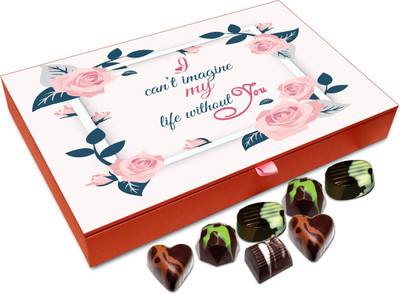 Chocholik Gift Box - I Can't Imagine My Life Without You Chocolate Box - 12pc Truffles(144 g)
Chocholik Gift Box - I Can't Imagine My Life Without You Chocolate Box - 12pc Truffles(144 g)