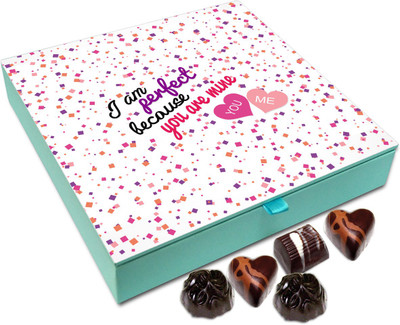 Chocholik Gift Box - I'm Perfect Because You Are Mine Chocolate Box - 9pc Truffles(108 g)
Chocholik Gift Box - I'm Perfect Because You Are Mine Chocolate Box - 9pc Truffles(108 g)