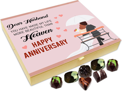 Chocholik Gift Box - Happy Anniversary Dear Husband Chocolate Box - 20pc Truffles(240 g)
Chocholik Gift Box - Happy Anniversary Dear Husband Chocolate Box - 20pc Truffles(240 g)