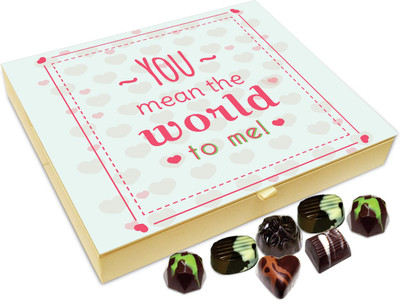 Chocholik Gift Box - You Mean The World To Me Chocolate Box - 20pc Truffles(240 g)
Chocholik Gift Box - You Mean The World To Me Chocolate Box - 20pc Truffles(240 g)