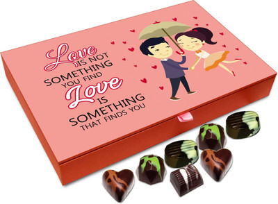 Chocholik Gift Box - Love Is Something That Finds You Chocolate Box - 12pc Truffles(144 g)
Chocholik Gift Box - Love Is Something That Finds You Chocolate Box - 12pc Truffles(144 g)