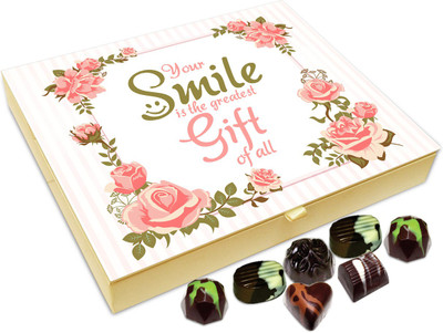 Chocholik Gift Box - Your Smile Is The Greatest Gift Of All Chocolate Box - 20pc Truffles(240 g)
Chocholik Gift Box - Your Smile Is The Greatest Gift Of All Chocolate Box - 20pc Truffles(240 g)