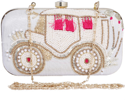 Ambbi Collections Party Silver Clutch