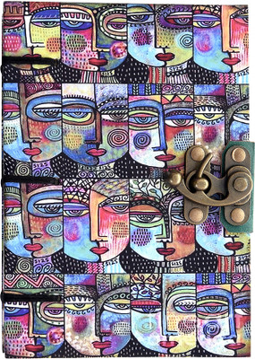 Craft Play A5 Diary(Handmade Diary With Lock, Multicolor)