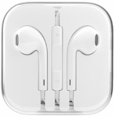 Mocell EAR1 Wired Headset with Mic(White, In the Ear)