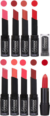 Lady Fashion 9 Colors Creamy Matte Rythm Lipsticks Set for Daily Use 027(Baby Pink, Redish Maroon Nude, Orange Mauve, Peach Pink, Maroon)
Lady Fashion 9 Colors Creamy Matte Rythm Lipsticks Set for Daily Use 027(Baby Pink, Redish Maroon Nude, Orange Mauve, Peach Pink, Maroon)