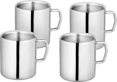 Saanvi Creations Stainless Steel(Silver, Pack of 4)