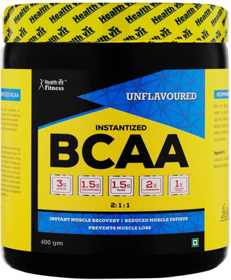 HealthVit Fitness BCAA 6000, 400g Powder Unflavoured Pre/Post Workout Supplement BCAA(400 g, Unflavoured)
HealthVit Fitness BCAA 6000, 400g Powder Unflavoured Pre/Post Workout Supplement BCAA(400 g, Unflavoured)