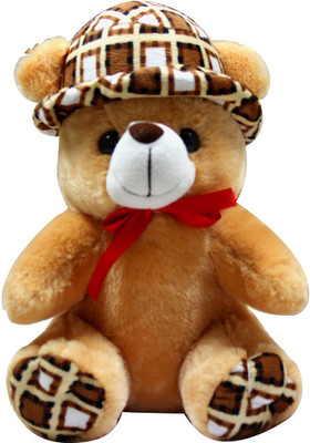 Casotec Cute Teddy Bear Stuffed - 24 cm(Gold)