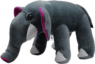 Casotec Cute Elephant Teddy Stuffed - 36 cm(Grey)