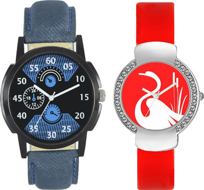 CM Couple Watch With Stylish And Designer Printed Dial Fast Selling L_V19 Watch - For Men & Women