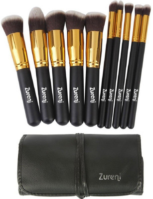 Zureni Makeup Brushes For Face And Eye Cosmetics, Premium Synthetic Hair, With Black Brush Bag Organizer(Pack of 10)
Zureni Makeup Brushes For Face And Eye Cosmetics, Premium Synthetic Hair, With Black Brush Bag Organizer(Pack of 10)