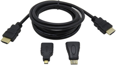 Cables Kart 3 In 1 Multimedia Interface HDMI TO HDMI / Mini HDMI / Micro HDMI Cable 1.4V Gold-plating 1080P 1.5 Meter HDMI Cable Combo Set
Cables Kart 3 In 1 Multimedia Interface HDMI TO HDMI / Mini HDMI / Micro HDMI Cable 1.4V Gold-plating 1080P 1.5 Meter HDMI Cable Combo Set