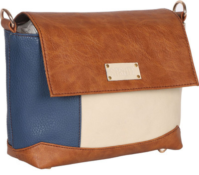 Strutt Hand-held Bag(Blue, White)