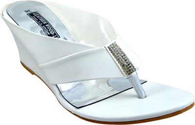 Leatherwood1 Women White Wedges