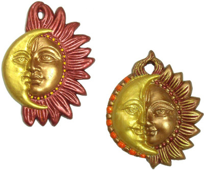 Rasoh village hand artz terracotta eclipse combo decorative wall hanging Decorative Showpiece - 21 cm(Terracotta, Multicolor)
Rasoh village hand artz terracotta eclipse combo decorative wall hanging Decorative Showpiece - 21 cm(Terracotta, Multicolor)