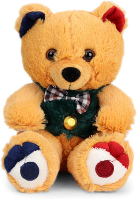 Starwalk Bear Plush with sweater Brown Colour - 24 cm(Multicolor)