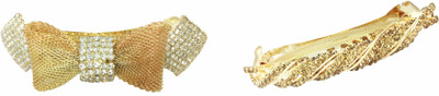 AccessHer Pack of 2 Party wear Studden golden Hair accessories barrettes Back Pin(Multicolor)
AccessHer Pack of 2 Party wear Studden golden Hair accessories barrettes Back Pin(Multicolor)