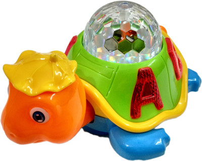 Humaira Happy Turtle 3D Light Music Toy(Multicolor)