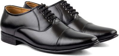 Le Booch Genuine leather Formal Lace Up For Men(Black