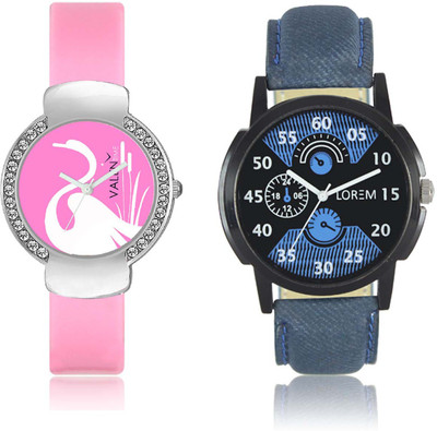 LOREM WAT-W06-0002-W07-0024-COMBOLOREMBlack::Blue::Pink Designer Stylish Shape Best Offer Combo Couple Watch - For Men & Women
LOREM WAT-W06-0002-W07-0024-COMBOLOREMBlack::Blue::Pink Designer Stylish Shape Best Offer Combo Couple Watch - For Men & Women
