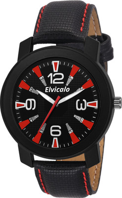 elvicalo ELCW06 Black Dial Watch - For Men