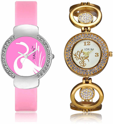 LOREM WAT-W06-0204-W07-0024-COMBOLOREMWhite::Pink Designer Stylish Shape Best Offer Bracelet Combo Watch - For Women
LOREM WAT-W06-0204-W07-0024-COMBOLOREMWhite::Pink Designer Stylish Shape Best Offer Bracelet Combo Watch - For Women