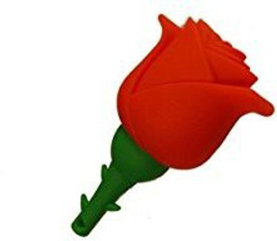 Microware Red Rose Shape 16 GB Pen Drive(Red)